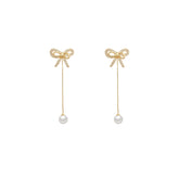 Romantic Little Planet Bow Earrings -E3076G